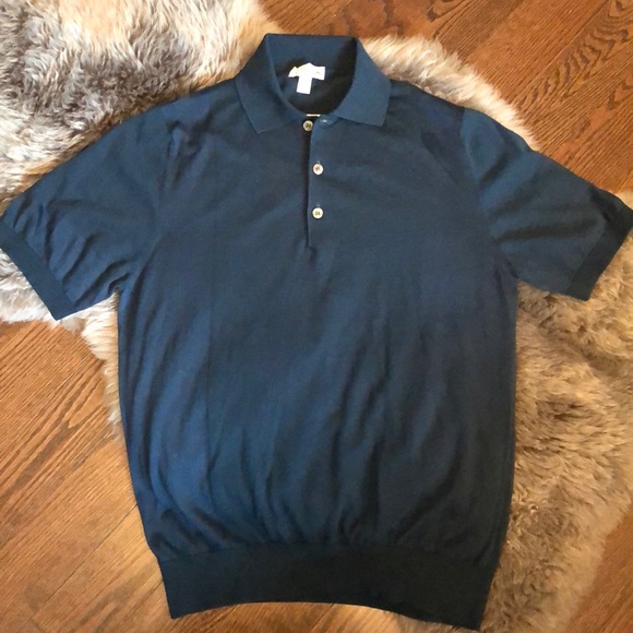 Brioni Other - Men’s Brioni Italian Cotton/Silk knit Polo size 46